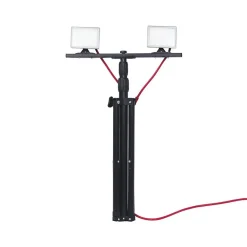 Xanlite - Projecteur de Chantier LED sur Pied, Filaire, x2 Projecteurs 20 W, 2800 Lumens - PR20W2T